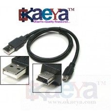 OkaeYa USB 2.0, V3 Cable For Cameras/Mp3 Players/External Hard Disks - short size